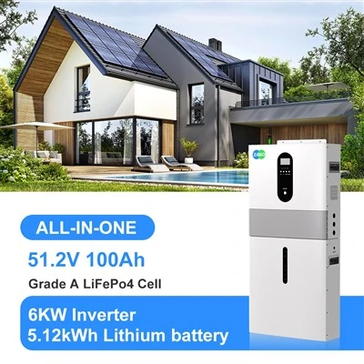 6kW 오프 그리드 가정 에너지 저장 시스템 51.2V 100AH ​​올인원 리튬 배터리